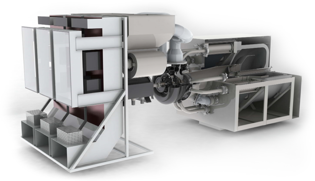image of the Enviro Power Solution 1200 Solid Waste Biomass Turbine